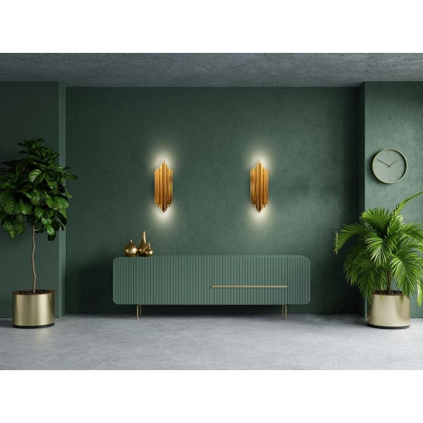 Lampa ścienna HARMONIC złota - Moosee